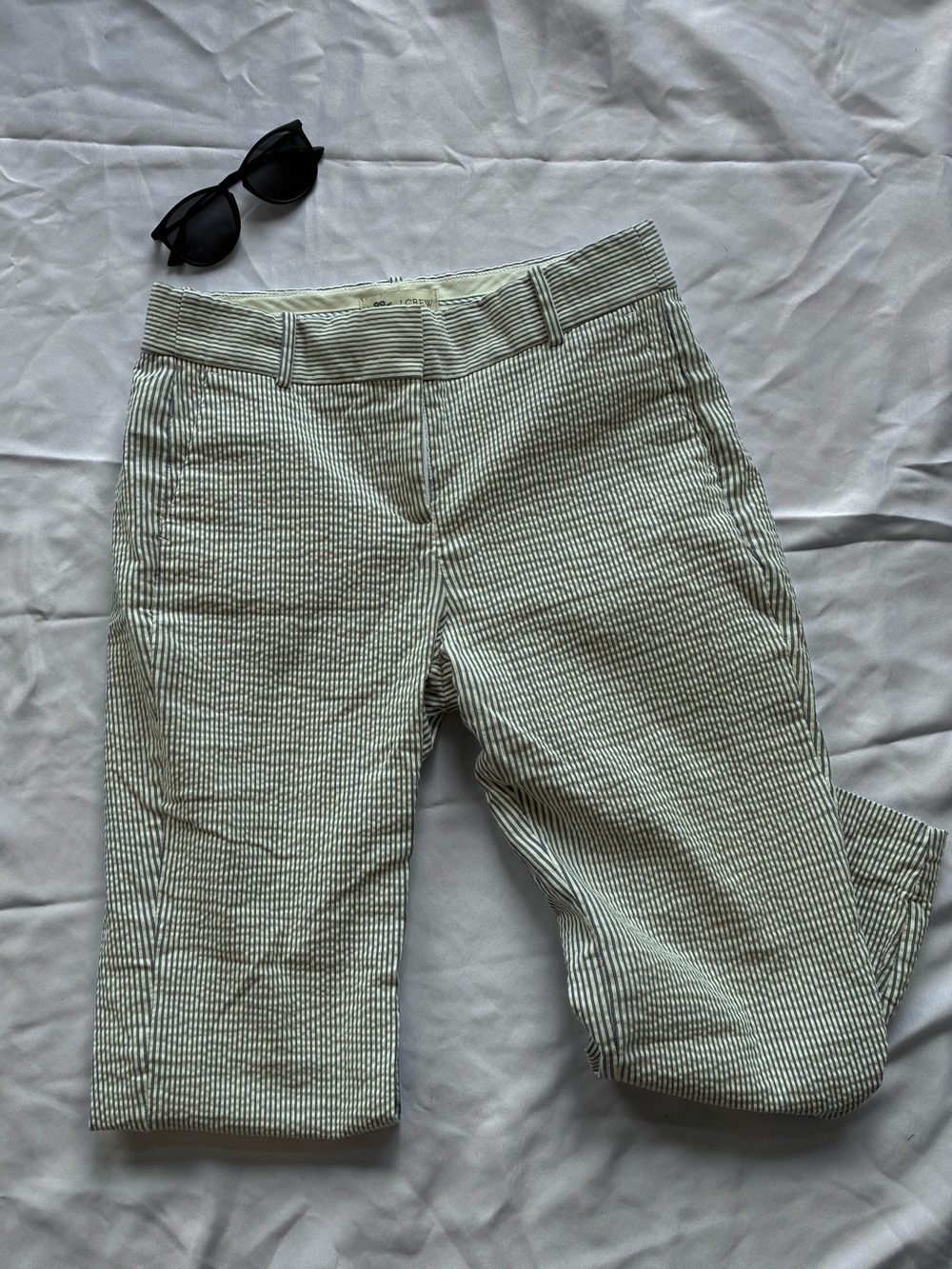 J Crew Seersucker Striped Pants